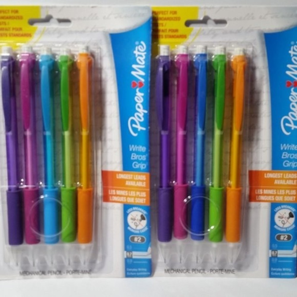 2 Paper Mate Comfort Grip Mechanical Pencils